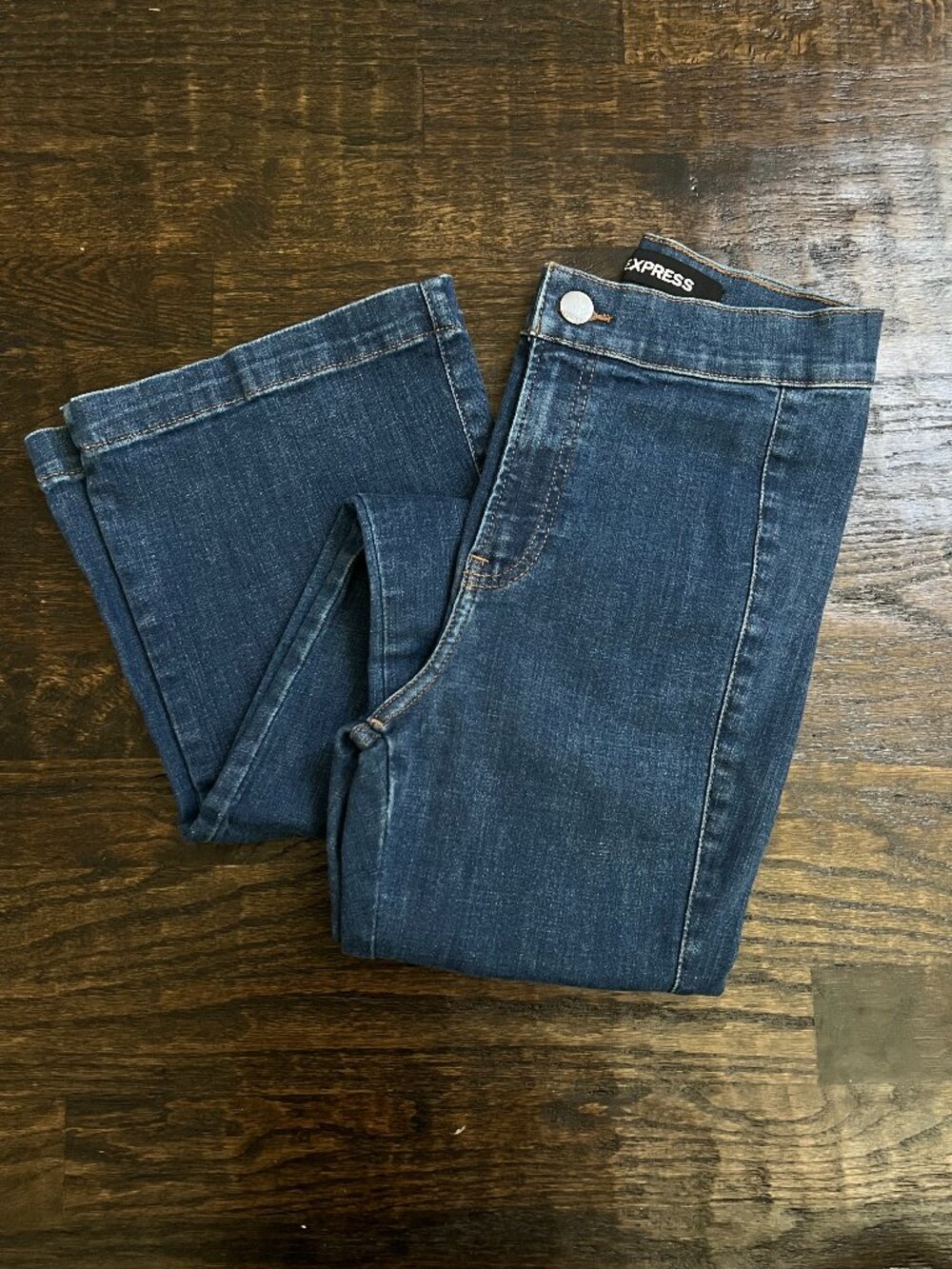 Express High Rise Stretch Flare Bell Bottom Jeans XS Long